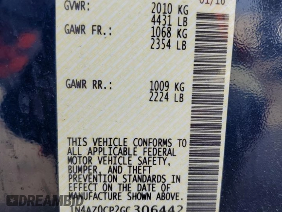 2016 Nissan LEAF S with VIN 1N4AZ0CP2GC306442, listed as a Copart auction lot 58014843 with 25,340 mi miles. Bid and sale history available at carsss.com. Image 14.