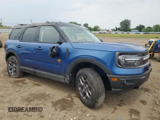 2024 Ford Bronco Sport Badlands с VIN 3FMCR9D9XRRF71875, выставлен на аукционе Copart как лот 59105615 с пробегом 2 164 миль миль и Списание • Salvage title. История ставок и продаж доступна на DreamBid. Изображение 4.