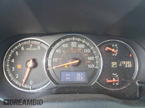 2013 Nissan Maxima SV with VIN 1N4AA5AP4DC817699, listed as a Copart auction lot 53532795 with 179,385 mi miles and Salvage title. Bid and sale history available at DreamBid. Image 9.