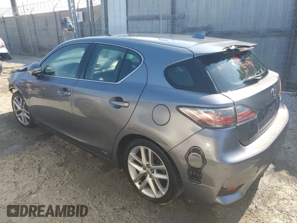 2017 Lexus CT 200h with VIN JTHKD5BH5H2289985, listed as a Copart auction lot 64888015 with 91,247 mi miles and Salvage title. Bid and sale history available at DreamBid. Image 2.
