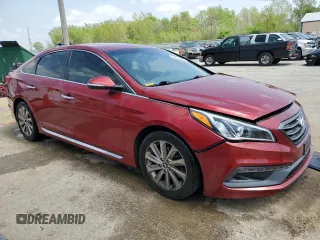 2015 Hyundai Sonata Sport with VIN 5NPE34AF4FH049589, listed as a Copart auction lot 54832855 with Not provided miles and Salvage title. Bid and sale history available at DreamBid. Image 4.