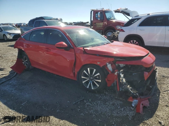 2023 Honda Civic Sedan EX with VIN 2HGFE1F76PH323255, listed as a Copart auction lot 46694425 with 25,455 mi miles and Salvage Title. Bid and sale history available at carsss.com. Image 4.