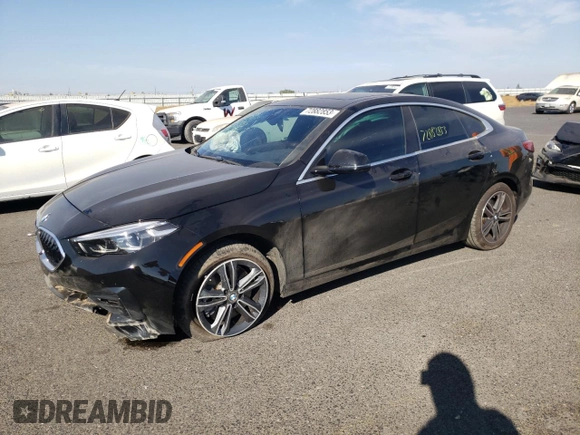 2021 BMW 2 Series 228i with VIN WBA53AK08M7J12166, listed as a Copart auction lot 72882853 with 26,967 mi miles. Bid and sale history available at carsss.com. Image 1.