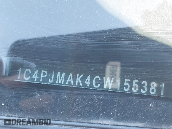 2012 Jeep Liberty Sport with VIN 1C4PJMAK4CW155381, listed as a IAAI auction lot 40675746 with 145,479 mi miles and . Bid and sale history available at carsss.com. Image 9.