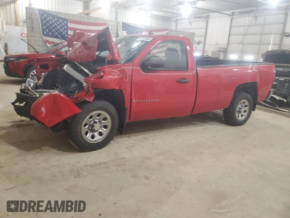 2009 Chevrolet Silverado 1500 Work Truck with VIN 1GCEC14XX9Z220538, listed as a Copart auction lot 48787505 with Not Provided miles and Salvage Title. Bid and sale history available at DreamBid. Image 1.