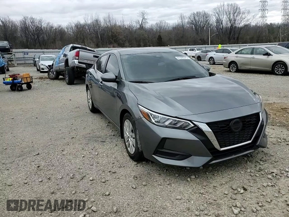 2022 Nissan Sentra S with VIN 3N1AB8BV7NY281834, listed as a Copart auction lot 47828375 with 45,484 mi miles and Salvage Title. Bid and sale history available at carsss.com. Image 11.