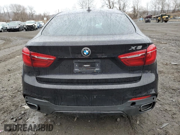2017 BMW X6 xDrive35i with VIN 5UXKU2C31H0U29480, listed as a Copart auction lot 43853993 with 45,466 mi miles. Bid and sale history available at carsss.com. Image 6.