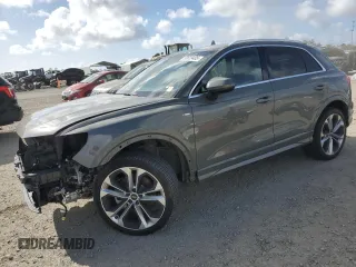 2021 Audi Q3 S line Premium Plus with VIN WA1EECF34M1131209, listed as a Copart auction lot 50639405 with 42,637 mi miles and Salvage Title. Bid and sale history available at carsss.com. Image 1.