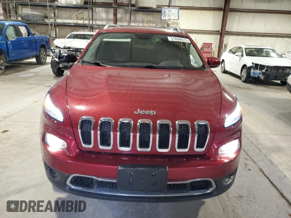 2016 Jeep Cherokee Limited with VIN 1C4PJMDB2GW134627, listed as a Copart auction lot 51096615 with 51,286 mi miles and Salvage Title. Bid and sale history available at DreamBid. Image 5.