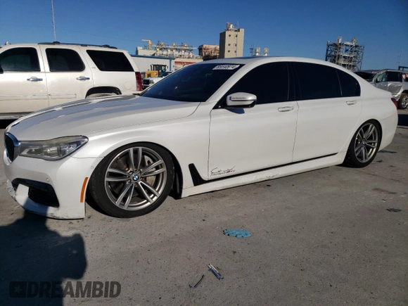 2017 BMW 7 Series 750i with VIN WBA7F0C52HGM21383, listed as a Copart auction lot 85540974 with 151,708 mi miles and Salvage title. Bid and sale history available at DreamBid. Image 1.