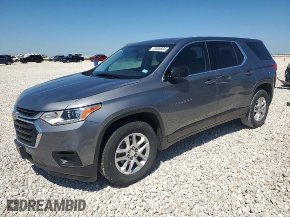 2019 Chevrolet Traverse LS with VIN 1GNERFKW1KJ127439, listed as a Copart auction lot 70806804 with 63,748 mi miles and Salvage Title. Bid and sale history available at carsss.com. Image 1.