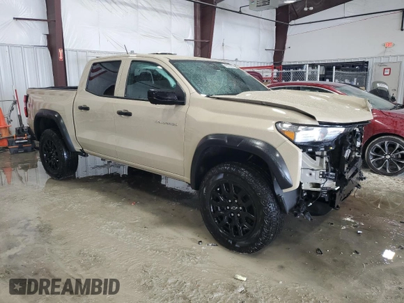 2023 Chevrolet Colorado 4WD Trail Boss with VIN 1GCPTEEK6P1249890, listed as a Copart auction lot 45873595 with 46,702 mi miles and Salvage title. Bid and sale history available at DreamBid. Image 4.