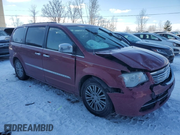 2014 Chrysler Town & Country Touring-L with VIN 2C4RC1CG3ER374502, listed as a Copart auction lot 46152745 with 208,896 mi miles and Clean Title. Bid and sale history available at carsss.com. Image 4.