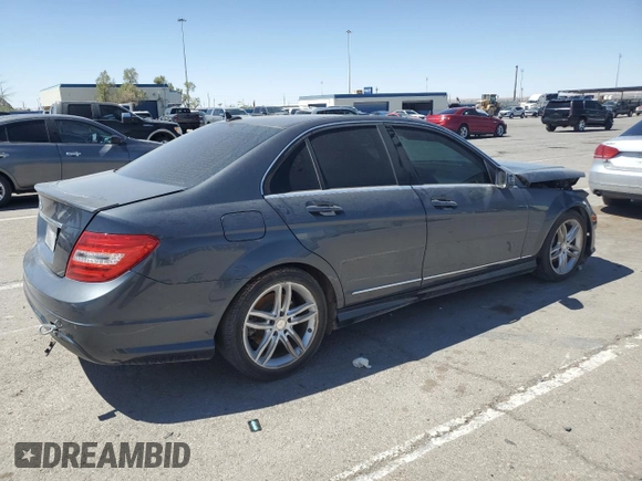 2014 Mercedes-Benz C 250 Sport with VIN WDDGF4HB4EG245317, listed as a Copart auction lot 54272695 with 121,599 mi miles and Salvage title. Bid and sale history available at DreamBid. Image 3.