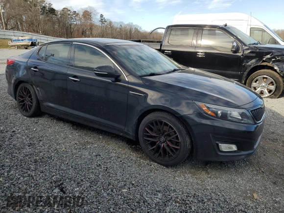 2015 Kia Optima EX with VIN 5XXGN4A77FG455101, listed as a Copart auction lot 45571055 with 211,941 mi miles and Salvage Title. Bid and sale history available at carsss.com. Image 4.