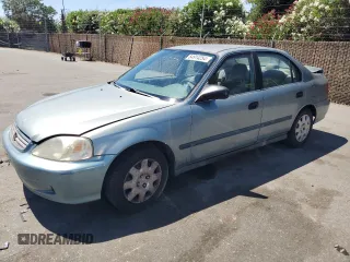 2000 Honda Civic LX with VIN 2HGEJ6670YH591854, listed as a Copart auction lot 64914254 with 142,478 mi miles and Clean Title. Bid and sale history available at carsss.com. Image 1.