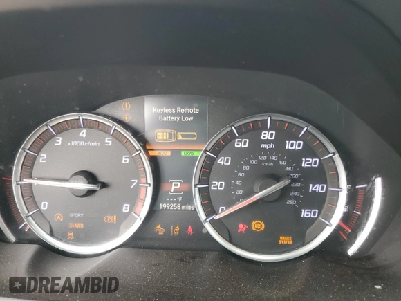 2019 Acura TLX w/A-Spec Pkg z VIN 19UUB3F62KA002596, wystawiony jako Copart lot #56588795 z przebiegiem 199 258 mil mil oraz Szkoda całkowita • Salvage title. Historia ofert i sprzedaży dostępna na DreamBid. Obrazek 9.