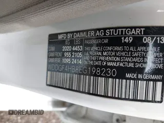 2014 Mercedes-Benz C 250 Sport with VIN WDDGF4HB8EG198230, listed as a IAAI auction lot 42519658 with 152,934 mi miles and . Bid and sale history available at DreamBid. Image 9.