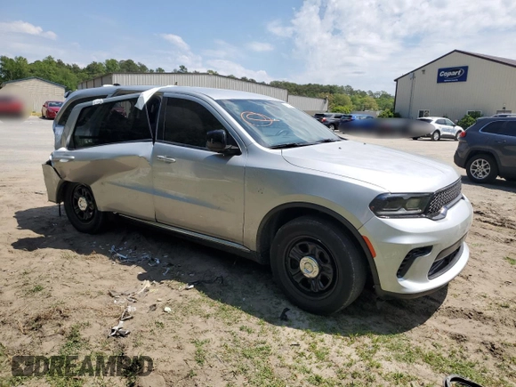2023 Dodge Durango Pursuit with VIN 1C4RDJFG6PC676287, listed as a Copart auction lot 56201305 with 25,659 mi miles and Salvage title. Bid and sale history available at DreamBid. Image 4.
