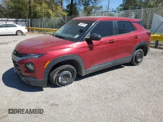 2021 Chevrolet TrailBlazer LS with VIN KL79MMS23MB014614, listed as a Copart auction lot 49582185 with 116,387 mi miles and Clean Title. Bid and sale history available at carsss.com. Image 1.
