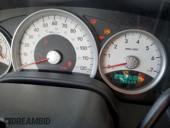 2005 Dodge Durango Limited with VIN 1D4HD58N95F533279, listed as a Copart auction lot 46454565 with 130,639 mi miles and Salvage title. Bid and sale history available at DreamBid. Image 9.