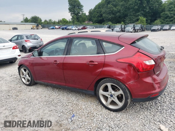 2014 Ford Focus Titanium with VIN 1FADP3N29EL422689, listed as a Copart auction lot 59817535 with 105,515 mi miles and Salvage title. Bid and sale history available at DreamBid. Image 2.