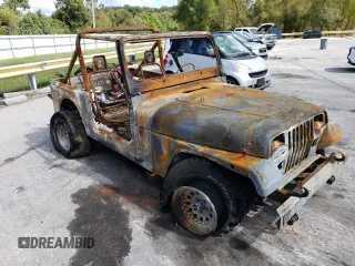 1990 Jeep Wrangler "S" with VIN 2J4FY19EXLJ550543, listed as a Copart auction lot 73007974 with 0 mi miles and Non Repairable. Bid and sale history available at carsss.com. Image 4.
