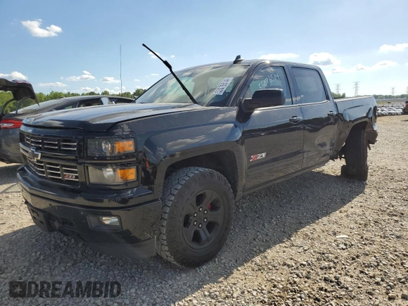 2015 Chevrolet Silverado 1500 LTZ with VIN 3GCUKSEC9FG443567, listed as a Copart auction lot 53076514 with 187,901 mi miles and Clean Title. Bid and sale history available at carsss.com. Image 1.