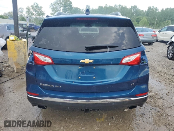2019 Chevrolet Equinox LT with VIN 3GNAXLEXXKL375348, listed as a Copart auction lot 53863515 with 92,152 mi miles and Salvage Title. Bid and sale history available at DreamBid. Image 6.