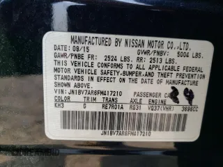2015 Infiniti Q50 Premium with VIN JN1BV7AR6FM417210, listed as a Copart auction lot 63733915 with 95,926 mi miles and Salvage title. Bid and sale history available at DreamBid. Image 12.
