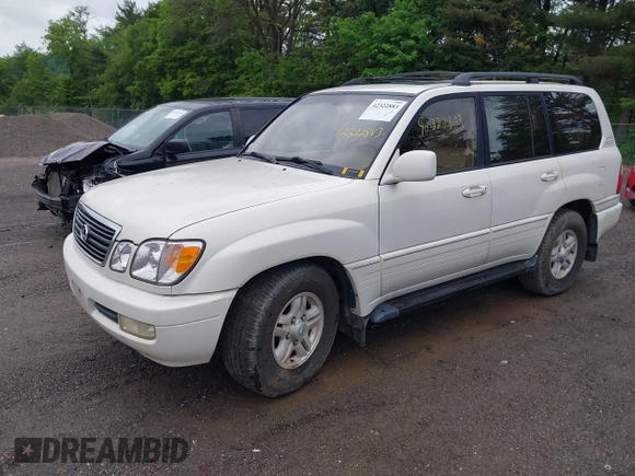 1998 Lexus LX 470 z VIN JT6HT00W9W0007768, wystawiony jako IAAI lot #42322883 z przebiegiem 227 546 mil mil oraz . Historia ofert i sprzedaży dostępna na DreamBid. Obrazek 2.