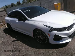 2022 Kia K5 GT with VIN 5XXG44J84NG156188, listed as a IAAI auction lot 41295715 with 69,898 mi miles. Bid and sale history available at carsss.com. Image 1.