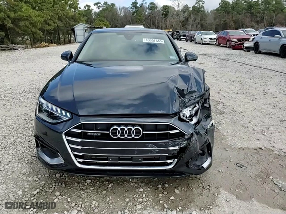 2022 Audi A4 Sedan Premium Plus with VIN WAUBBAF46NN002300, listed as a Copart auction lot 43957845 with 22,156 mi miles and Clean Title. Bid and sale history available at carsss.com. Image 13.
