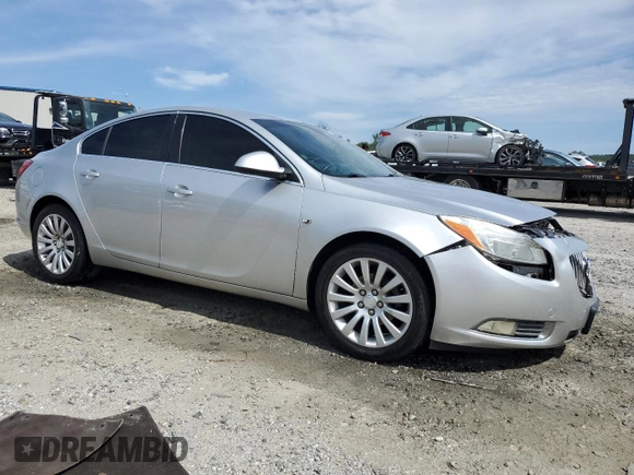 2011 Buick Regal CXL RL1 with VIN W04GN5EC3B1114310, listed as a Copart auction lot 69972924 with 201,928 mi miles and Salvage Title. Bid and sale history available at carsss.com. Image 4.
