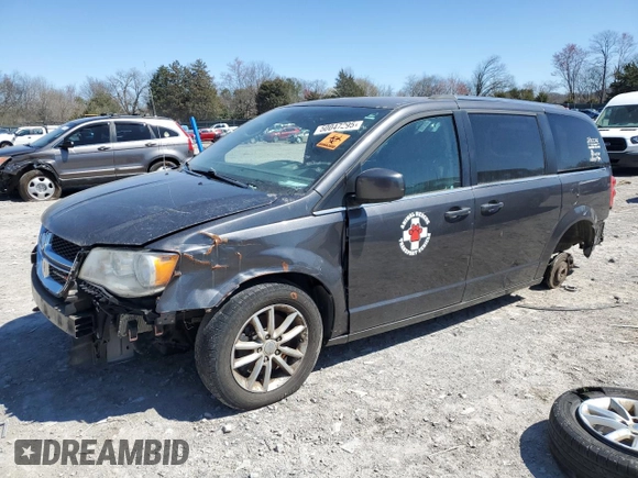 2019 Dodge Grand Caravan SXT with VIN 2C4RDGCGXKR544804, listed as a Copart auction lot 50047295 with 112,374 mi miles and Salvage Title. Bid and sale history available at DreamBid. Image 1.