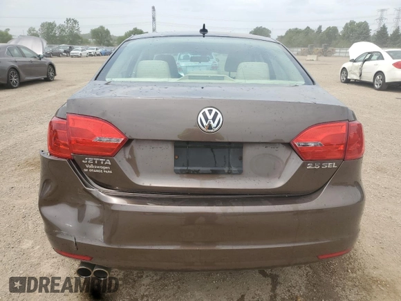 2012 Volkswagen Jetta SEL with VIN 3VWLP7AJ1CM301674, listed as a Copart auction lot 59000735 with 118,308 mi miles and Salvage title. Bid and sale history available at DreamBid. Image 6.