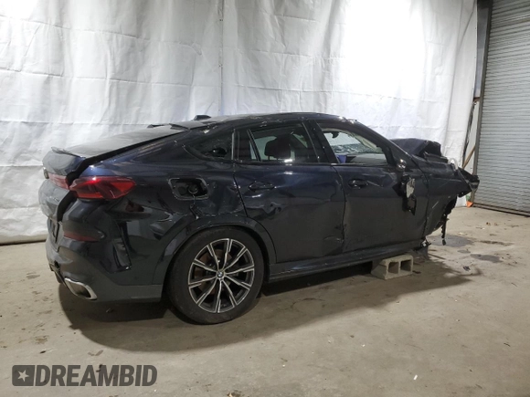 2024 BMW X6 xDrive40i with VIN 5UX33EX07R9V74903, listed as a Copart auction lot 44209305 with 0 mi miles and Salvage Title. Bid and sale history available at carsss.com. Image 3.