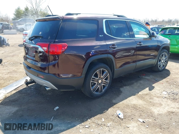 2018 GMC Acadia SLT with VIN 1GKKNMLS9JZ104230, listed as a IAAI auction lot 41859341 with 42,981 mi miles and . Bid and sale history available at carsss.com. Image 4.