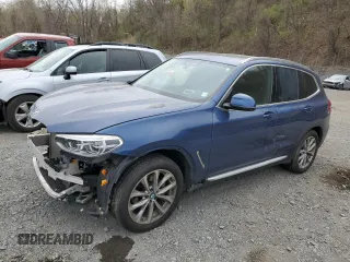 2019 BMW X3 xDrive30i with VIN 5UXTR9C54KLP81880, listed as a Copart auction lot 53607905 with 76,319 mi miles and Salvage Title. Bid and sale history available at carsss.com. Image 1.