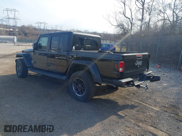 2021 Jeep Gladiator Overland z VIN 1C6HJTFG1ML606215, wystawiony jako IAAI lot #41771646 z przebiegiem 77 411 mil mil oraz . Historia ofert i sprzedaży dostępna na DreamBid. Obrazek 3.