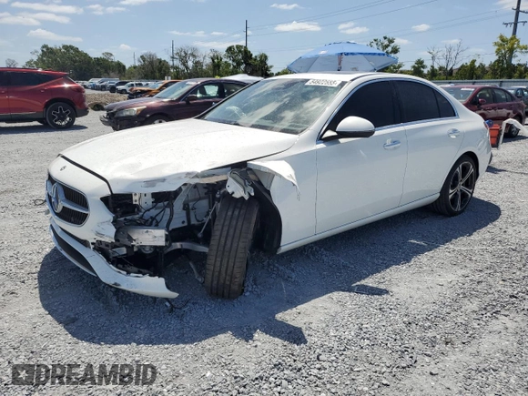 2024 Mercedes-Benz C 300 z VIN W1KAF4GB8RR222009, wystawiony jako Copart lot #54922555 z przebiegiem 5 561 mil mil oraz Szkoda całkowita • Salvage title. Historia ofert i sprzedaży dostępna na DreamBid. Obrazek 1.