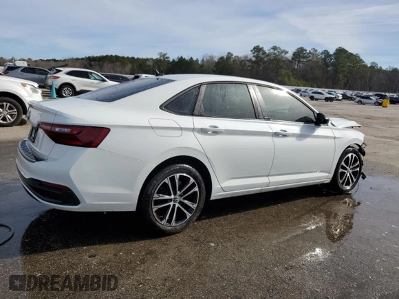 2024 Volkswagen Jetta Sport with VIN 3VWAM7BU6RM074340, listed as a Copart auction lot 45188935 with 21,061 mi miles and Salvage title. Bid and sale history available at DreamBid. Image 3.
