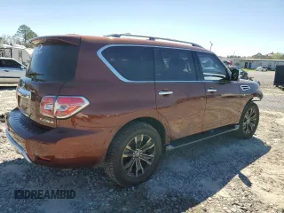 2017 Nissan Armada Platinum with VIN JN8AY2NF5H9303731, listed as a Copart auction lot 48478935 with 125,384 mi miles and Salvage Title. Bid and sale history available at carsss.com. Image 3.