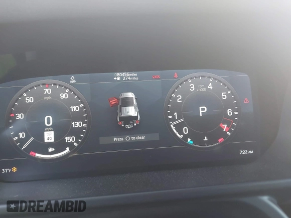 2021 Land Rover Defender SE with VIN SALEP7RU7M2042216, listed as a IAAI auction lot 41596950 with 80,456 mi miles and . Bid and sale history available at DreamBid. Image 7.