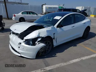 2025 Tesla Model 3 Long Range with VIN 5YJ3E1EA4SF903567, listed as a IAAI auction lot 42453246 with 19,365 mi miles and . Bid and sale history available at DreamBid. Image 21.