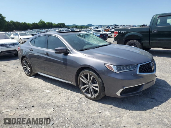 2020 Acura TLX w/Technology Pkg with VIN 19UUB2F49LA005036, listed as a Copart auction lot 56857254 with 24,332 mi miles and Salvage Title. Bid and sale history available at carsss.com. Image 4.