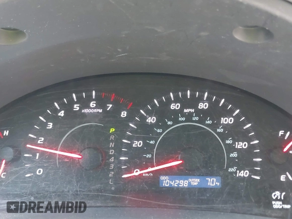 2007 Toyota Camry CE with VIN 4T1BE46KX7U716414, listed as a IAAI auction lot 42116250 with 104,298 mi miles and . Bid and sale history available at DreamBid. Image 7.