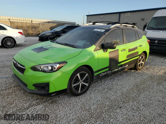 2019 Subaru Impreza Premium with VIN 4S3GTAD67K3736302, listed as a Copart auction lot 72477402 with 69,418 mi miles. Bid and sale history available at carsss.com. Image 1.