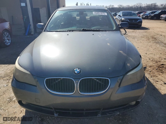 2004 BMW 5 Series 525i with VIN WBANA53534B847979, listed as a Copart auction lot 45091975 with 189,943 mi miles and Salvage Title. Bid and sale history available at carsss.com. Image 5.