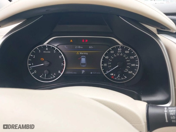 2015 Nissan Murano SV with VIN 5N1AZ2MH7FN218935, listed as a IAAI auction lot 41911132 with 198,946 mi miles. Bid and sale history available at carsss.com. Image 7.